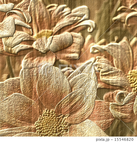 Flower stone relief background Flower stone relief background 15546820