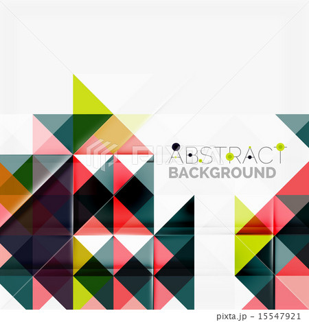Abstract geometric background. Modern overlapping triangles 15547921