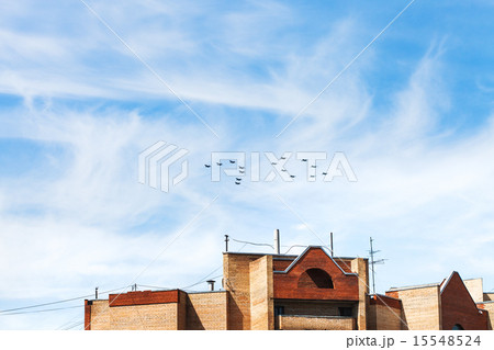 fighters and attack aircrafts in sky over house fighters and attack aircrafts in sky over house 15548524