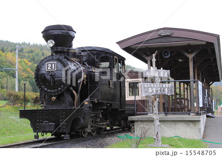 森林鉄道蒸気機関車 雨宮21号の写真素材