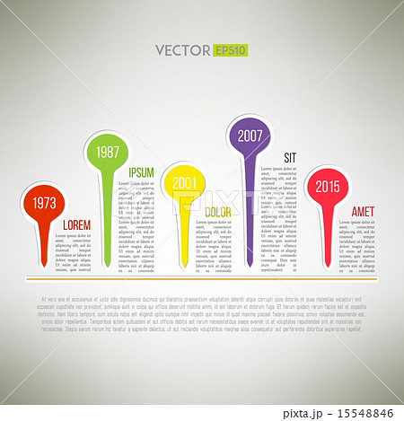 Colorful timeline template infographic suitable for business presentations, reports, statistic Colorful timeline template infographic suitable for business presentations, reports, statistic 15548846