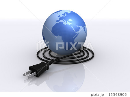 地球と電源(ヨーロッパ,アフリカ) 地球と電源(ヨーロッパ,アフリカ) 15548906