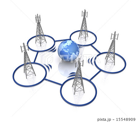 ネットワーク ヨーロッパ アフリカ のイラスト素材