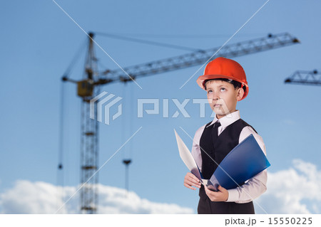 Child on the building site Child on the building site 15550225