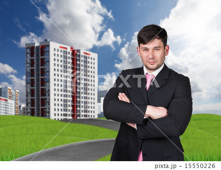 Businessman outdoors Businessman outdoors 15550226