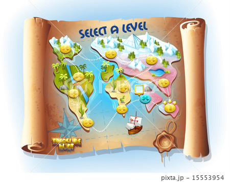 Map of treasure hunting 15553954