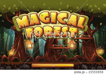 Boot screen to the computer game magic forest 15553956