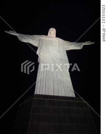 コルコバード キリスト像 リオデジャネイロ ブラジルの写真素材