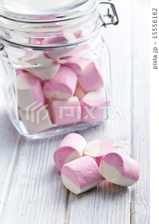 sweet marshmallows in glass jar sweet marshmallows in glass jar 15556162