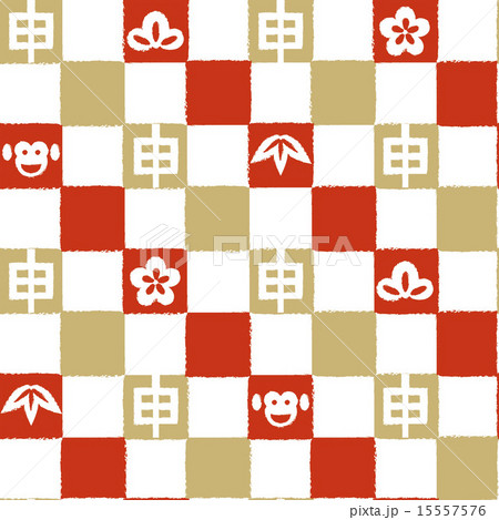 Seamless pattern of year of monkey (Brush) 15557576
