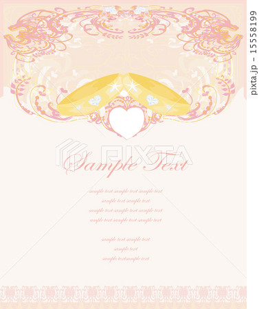 wedding Invitation card with rings 15558199