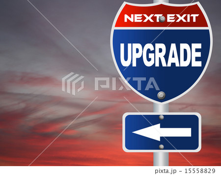 Upgrade road sign 15558829