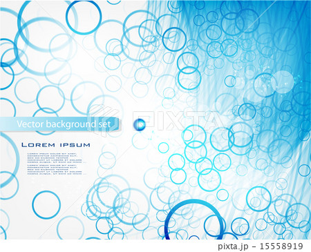 Vector abstract water and circle. blue 15558919