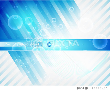 Vector abstract line and. Stripe blue curve 15558987
