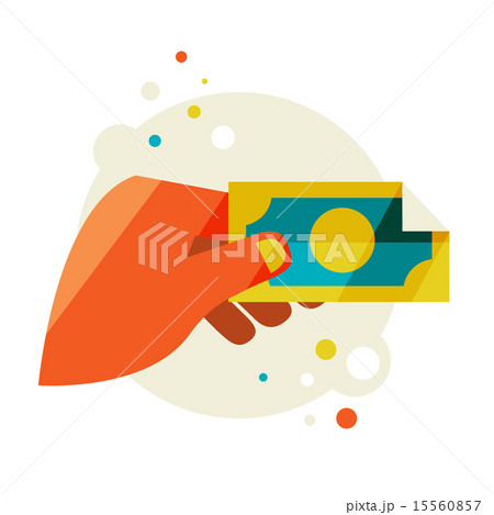Man's hand holding a banknote. Man's hand holding a banknote. 15560857