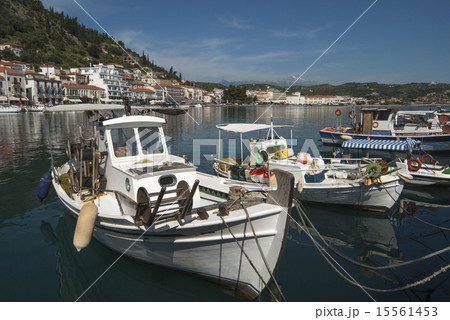 Boats in the harbor of Gytheio in Greece 15561453