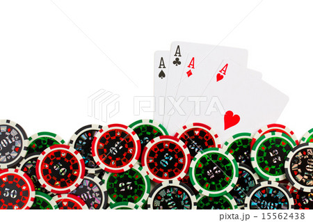 playing cards and poker chips 15562438