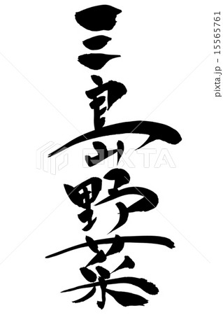 筆文字 三島野菜 15565761