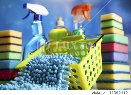 Group of assorted cleaning, home work colorful Group of assorted cleaning, home work colorful 15566419