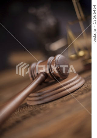 Judges wooden gavel, ambient light vivid theme 15566464