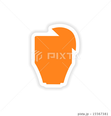 icon sticker realistic design on paper cocktail icon sticker realistic design on paper cocktail 15567381