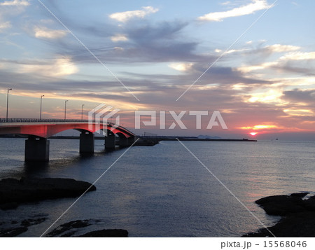 長州出島の夕暮れ 15568046