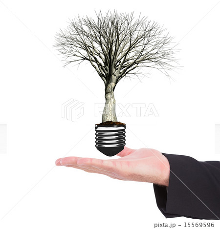 Composite image of businessman holding hand out in presentation Composite image of businessman holding hand out in presentation 15569596
