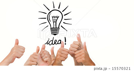 Composite image of hands giving thumbs up 15570321