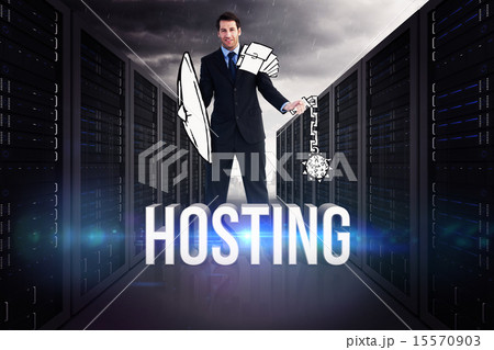 Composite image of corporate warrior 15570903