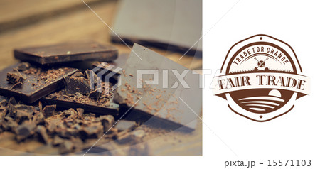 Composite image of fair trade graphic 15571103