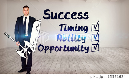 Composite image of corporate warrior Composite image of corporate warrior 15571624