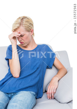 Attractive woman having headache 15572563
