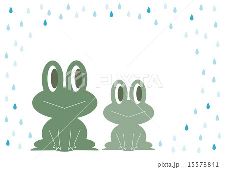 梅雨 カエル イラスト 15573841