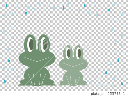 梅雨 カエル イラスト 15573841