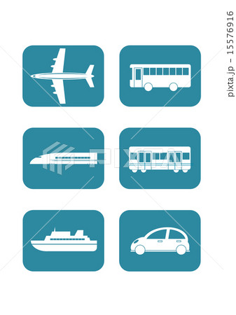 交通 アイコン 青 交通 アイコン 青 15576916