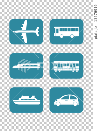 交通 アイコン 青 交通 アイコン 青 15576916