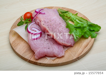 Raw turkey steak Raw turkey steak 15577054