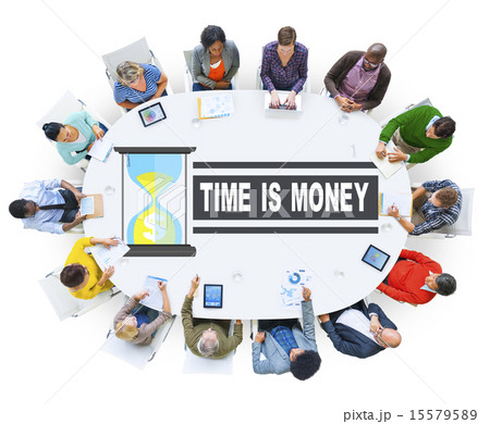 Time Money Hour Glass Casual People Concept Time Money Hour Glass Casual People Concept 15579589