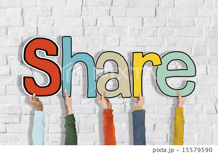 Share Word Concepts Isolated on Background Share Word Concepts Isolated on Background 15579590