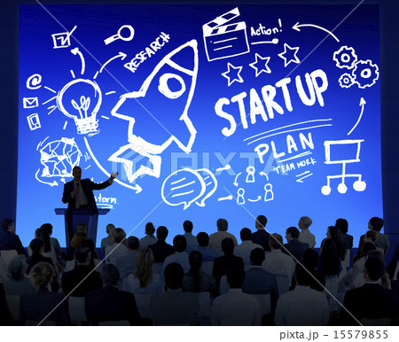 Start Up Business Launch Success Corporate Seminar Concept Start Up Business Launch Success Corporate Seminar Concept 15579855