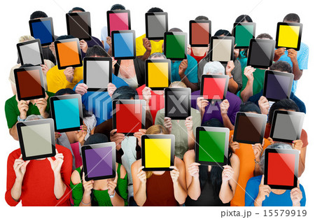 Social Gathering Digital Tablet Communication Society Concept Social Gathering Digital Tablet Communication Society Concept 15579919