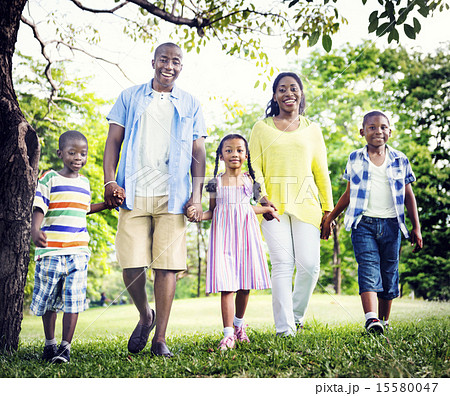 African Family Happiness Holiday Vacation Activity Concept 15580047