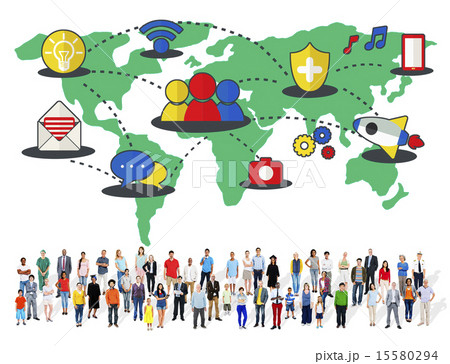 Social Network Sharing Global Communications Connection Concept Social Network Sharing Global Communications Connection Concept 15580294