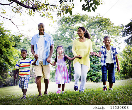 African Family Happiness Holiday Vacation Activity Concept 15580308