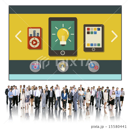 Technology Media Social Network Connection Concept 15580441