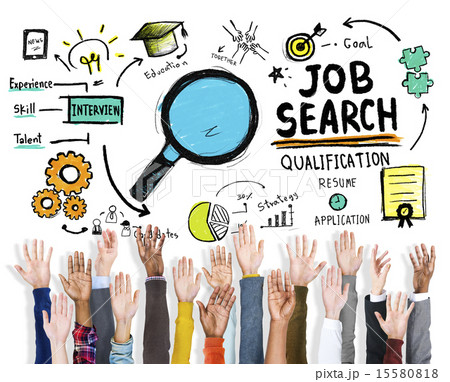 Ethnicity Hands Exploding Job Search Application Concept 15580818