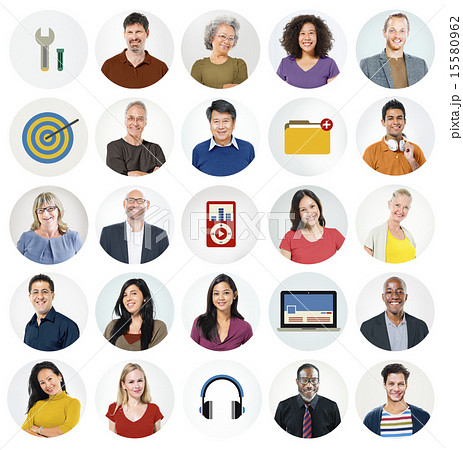 Diverse Multi Ethnic People Technology Media Concept 15580962