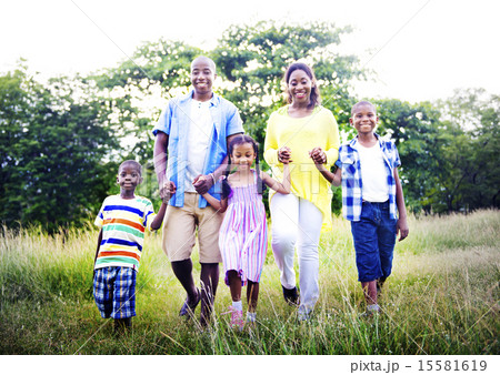 African Family Happiness Holiday Vacation Activity Concept African Family Happiness Holiday Vacation Activity Concept 15581619