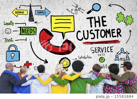 The Customer Service Target Market Support Assistance Concept The Customer Service Target Market Support Assistance Concept 15581684