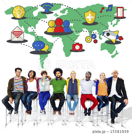 Social Network Sharing Global Communications Connection Concept Social Network Sharing Global Communications Connection Concept 15581939